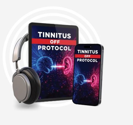 Tinnitus Off Protocol audio program with headphones